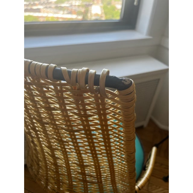 Mid-Century Modern Arthur Umanoff MCM Rattan Dining Chairs for Shaver Howard- Set of 4 For Sale - Image 3 of 12