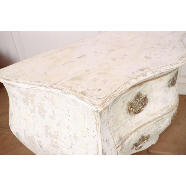 French Painted Two Drawer Commode, 1890s For Sale - Image 10 of 12