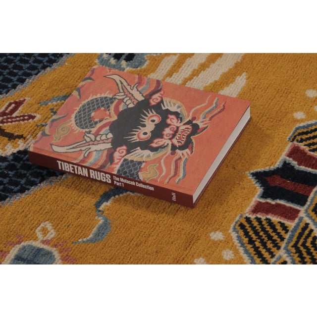 Antique Chinese Ningxia Pillar Runner With Imperial Dragon & Lions - Rug & Kilim For Sale - Image 10 of 10