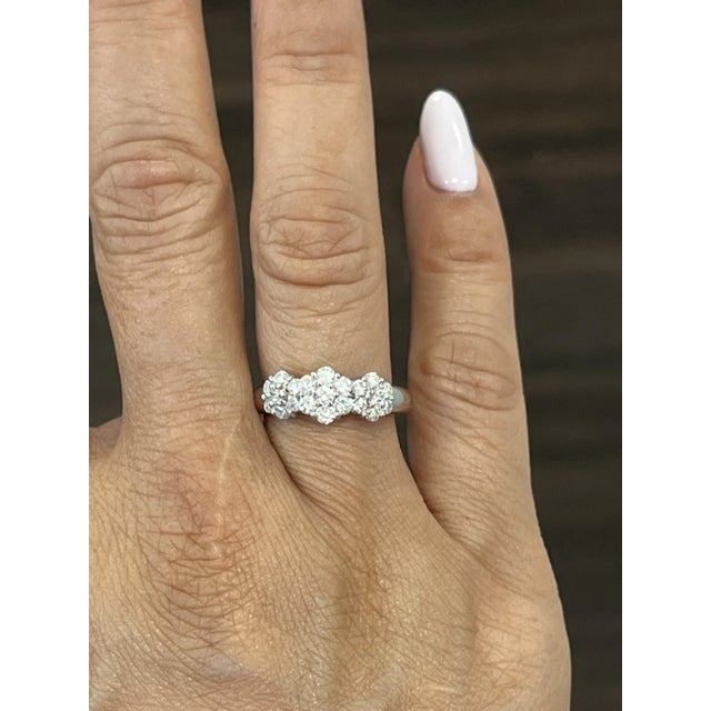 Modern 0.97 Ct Diamond Ring Size 6.5 For Sale - Image 3 of 6
