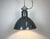 Industrial Grey Aluminium Pendant Lamp from Polam Wilkasy, 1960s For Sale - Image 18 of 18
