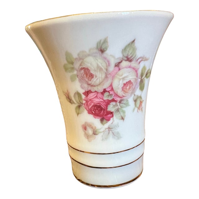1950 Small Porcelain Bud Vase For Sale