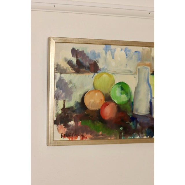 Smetana, Still Life, 1950s, Oil on Canvas, Framed For Sale - Image 7 of 10