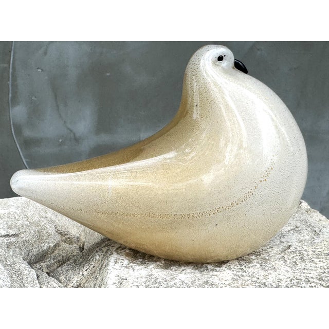 Murano Glass Dove with Gold Aventurine from Barovier & Toso, Italy, 1970s For Sale - Image 9 of 18