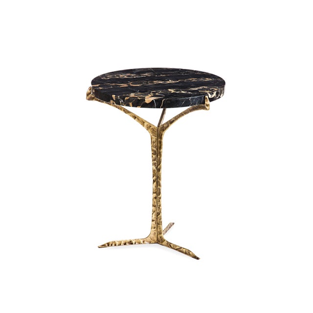 Alentejo Side Table in Porto Namibia Marble from Insidherland For Sale - Image 4 of 4