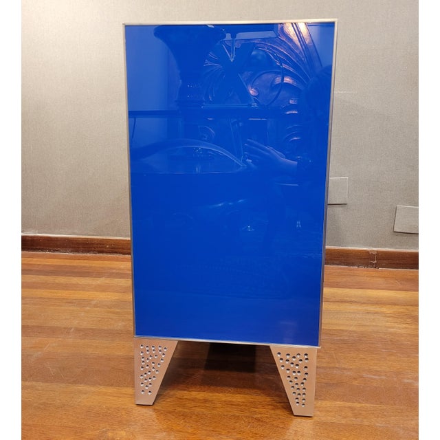 Art Deco Chest of Drawers in Blue Crystal, 19th Century For Sale - Image 16 of 18
