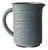 Mid-Century Modern Ceramic Turquoise Ribbed Jug, 1960 For Sale
