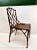 Burnt Umber Faux Bamboo Table and Four Chairs For Sale - Image 8 of 11