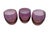 Amethyst Vintage Polish Amethyst Roly Poly Glasses - Set of 3 For Sale - Image 8 of 10
