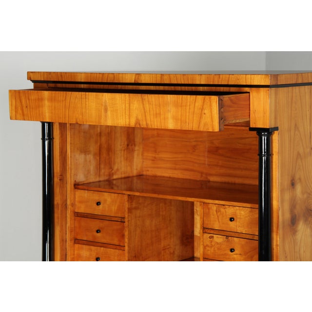 Biedermeier Cherrywood Secretary, 1830s For Sale - Image 9 of 13