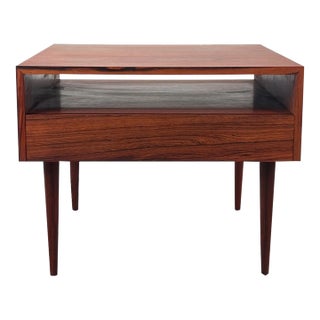 Vintage Danish Rosewood End Table For Sale