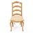 FOUR FRENCH PROVINCIAL-STYLE LADDER-BACK SIDE CHAIRS WITH FOUR MATCHING CUSTOM CUSHIONS INCLUDED Each chair features a...