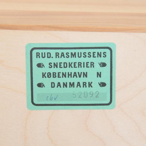 Vintage Bookcase in Elm by Mogens Koch, 1970s For Sale - Image 9 of 10