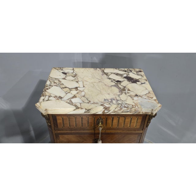 Small French Bank of Drawers, 1880 For Sale - Image 12 of 15