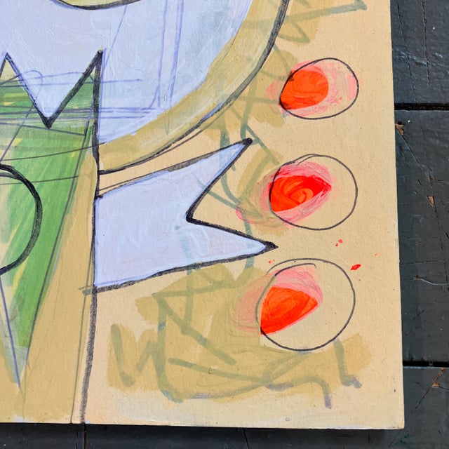 Contemporary Contemporary Original Wayne Cunningham Abstract Painting/Drawing Signed For Sale - Image 3 of 5