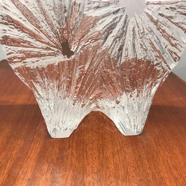 Glass 1960 Daum Crystal French Table Lamp For Sale - Image 7 of 11