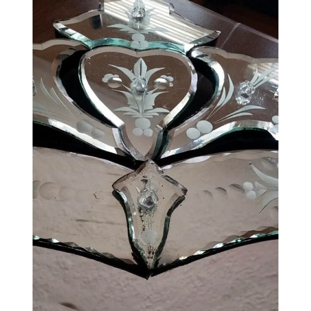 Italian Venetian Heart Wall Mirror For Sale - Image 10 of 11