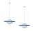 Bauhaus Large Art Deco Glass Pendant Lights, 1930s, Set of 2 For Sale - Image 3 of 15