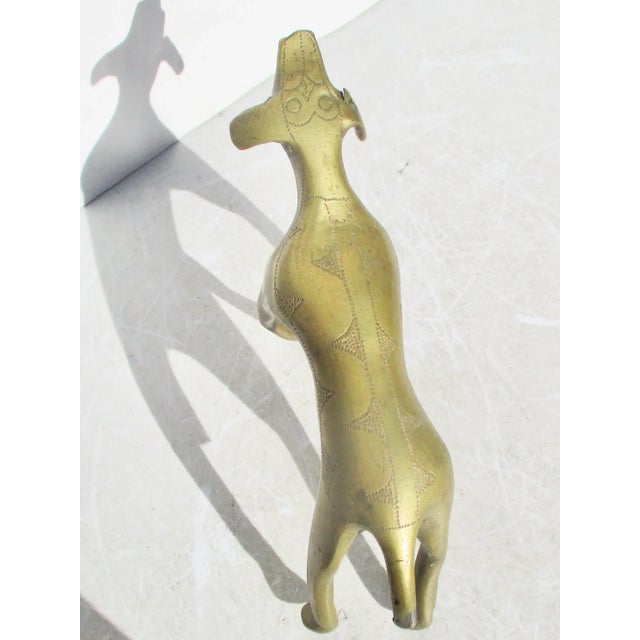 Metal North African or Egyptian Brass Folk Sculpture For Sale - Image 7 of 8