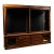 Antique Oak Mercantile Cabinet With Japanned Copper Hardware For Sale