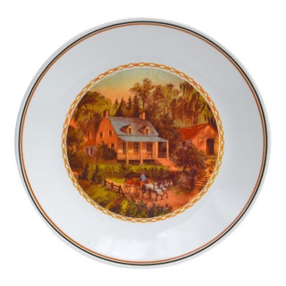 1987 Corelle Limited Edition Summer Scene Plate Corning Glass Works U S A For Sale