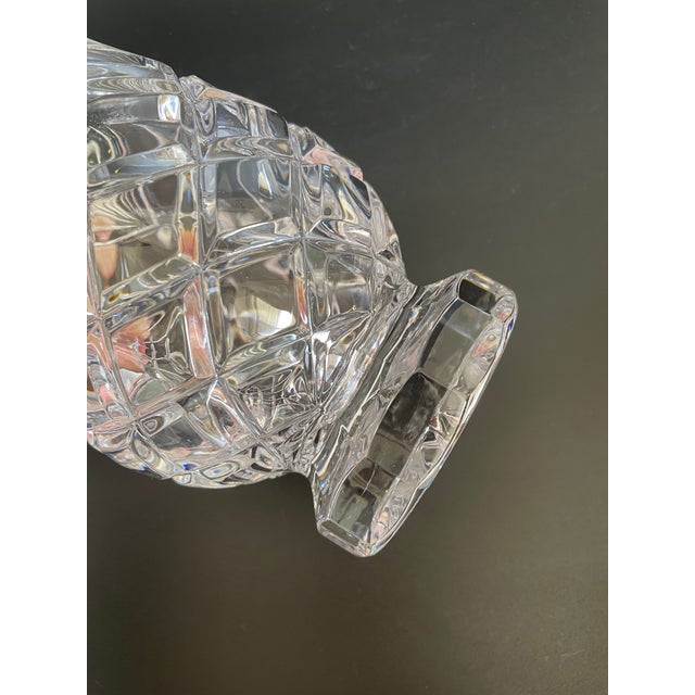 1980s Vintage Flared Cut Crystal Vase For Sale - Image 5 of 6