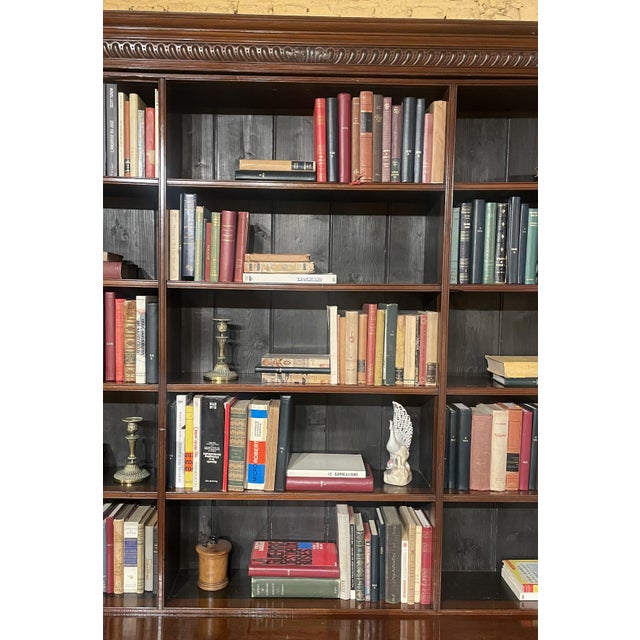 Large Open Mahogany Bookcase, 1800s For Sale - Image 5 of 13