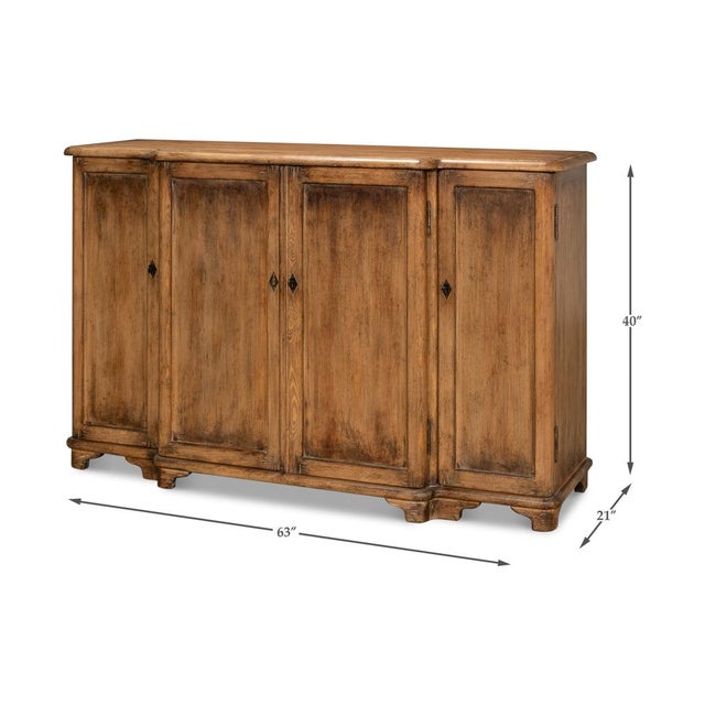 French Breakfront Credenza For Sale - Image 9 of 9