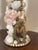 Safari Whimsical Pair Sea Shell Encrusted Candlesticks With Shell Globes and Monkeys Figure For Sale - Image 3 of 7