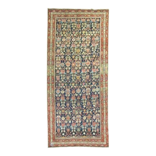 Navy Blue Antique Persian Malayer Rug - 4'6" x 9'6" For Sale