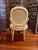 Mid 20th Century Vintage 1940s Louis XVI French Revival Neoclassical Giltwood Bow-Crest Armchair For Sale - Image 5 of 11