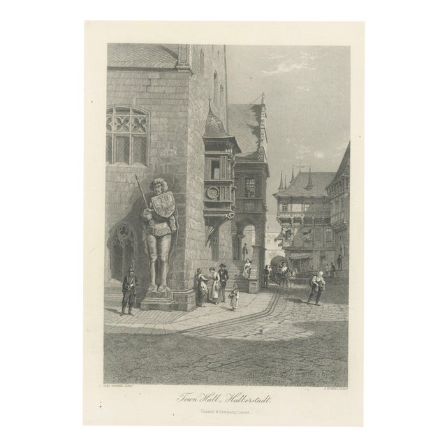 Town Hall, 1885, Paper For Sale