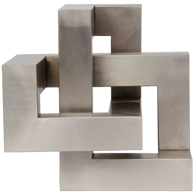 NOIR Illusion Object, Antique Silver For Sale