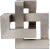 NOIR Illusion Object, Antique Silver For Sale