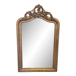 1900s Super Fine Large Gold French Style Mirror