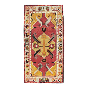 Mid-20th Century Handmade Turkish Oushak Throw Rug