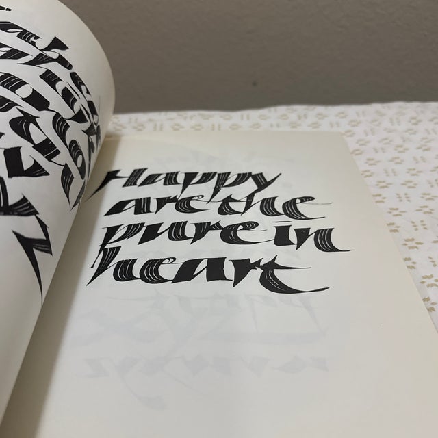 Yellow 1980s Calligraphic Alphabets by Arthur Baker For Sale - Image 8 of 11