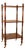 19th Century English Mahogany Shelf With Hand-Turned Elements For Sale
