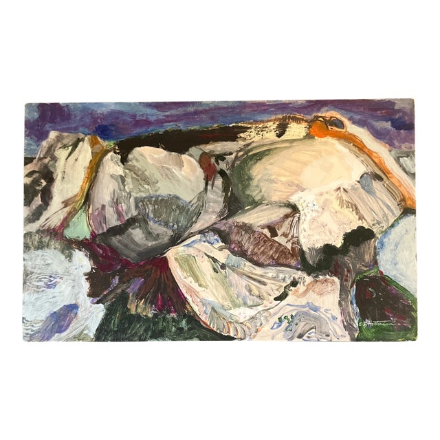 Contemporary Original E.J.Hartmann Abstract Painting Signed For Sale