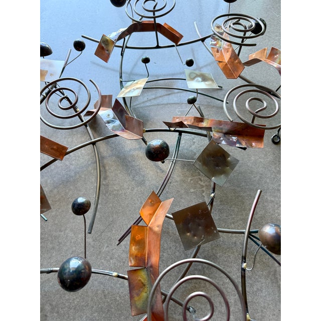 Vintage Signed Curtis Jeré Mixed Metal Abstract Wall Sculpture Artisan House Large For Sale In Las Vegas - Image 6 of 18