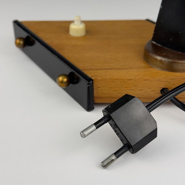 Vintage Metal Desk Lamp attributed Oscar Torlasco, Italy, 1950s For Sale - Image 16 of 18