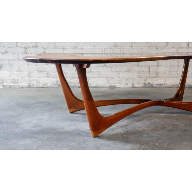 Mid Century Erno Fabry Biomorphic Walnut Coffee Table, C. 1950s For Sale - Image 13 of 18