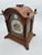 Vintage Tempus Fugit Table Clock in Wooden Case with Brass Details For Sale - Image 5 of 17