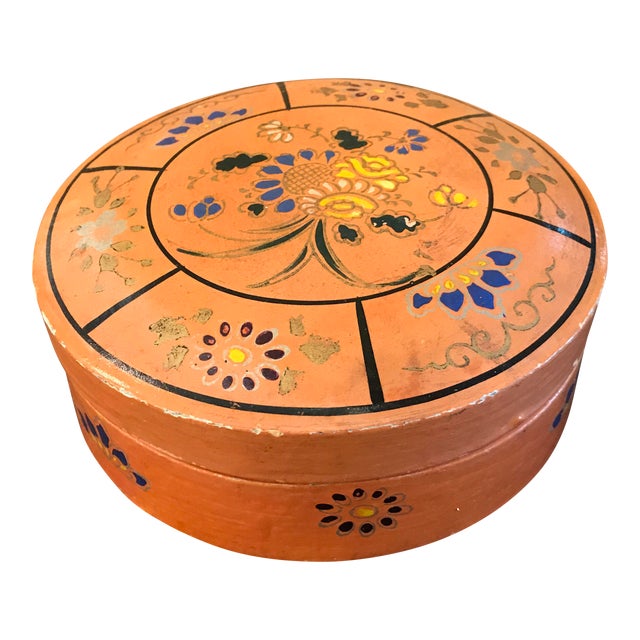 Hand Painted Paper Mache Box Chairish