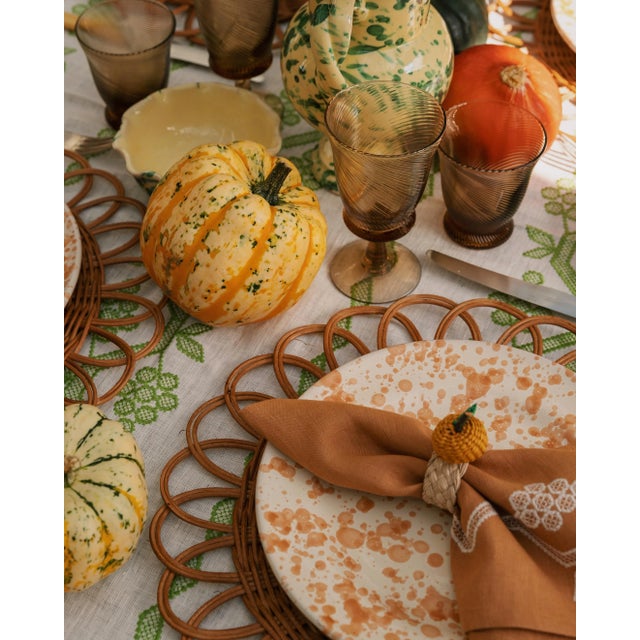 Not Yet Made - Made To Order Sharland England Fruit Iraca Napkin Ring, Orange - Set of 4 For Sale - Image 5 of 8