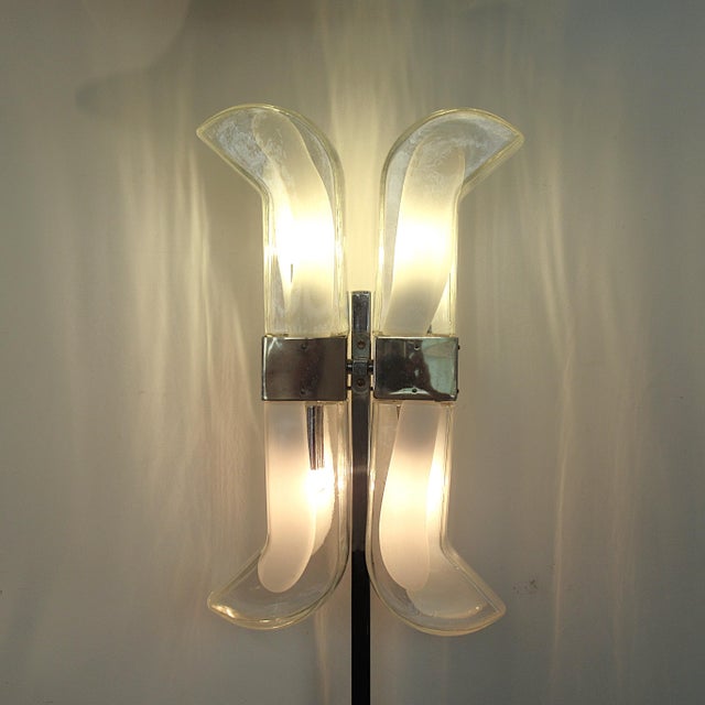 AVMazzega Murano Glass Floor Lamp from the 1960s For Sale - Image 4 of 18