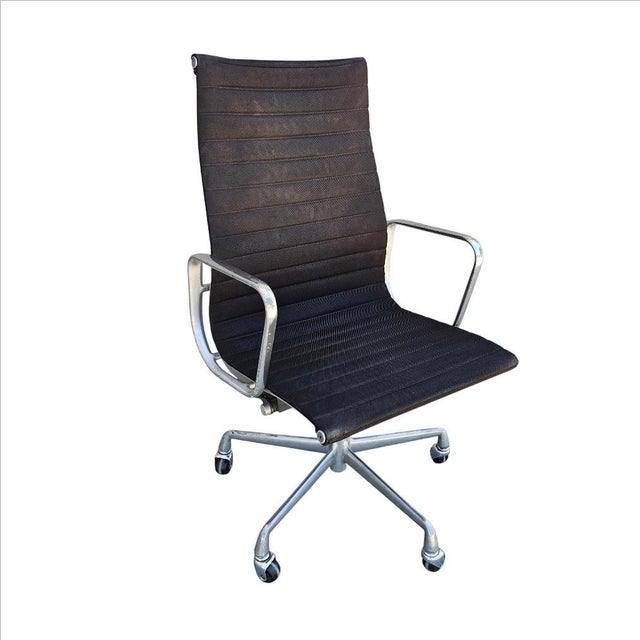 1970s Eames for Herman Miller High Back Aluminum Group Chair For Sale - Image 11 of 18