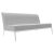 Metal Xaloc Central 160 White Sofa by Mowee For Sale - Image 7 of 7
