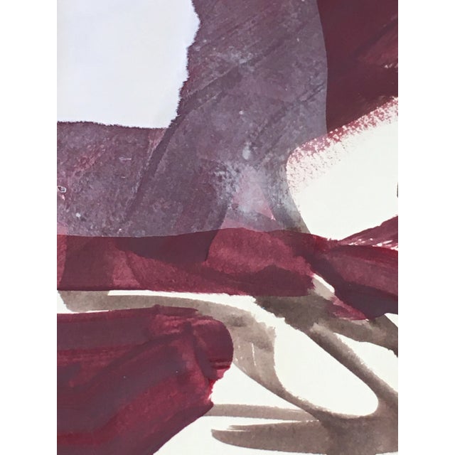 Abstract "The Window" Abstract Mixed-Media Painting on Heavy Paper by CL Auker For Sale - Image 3 of 3