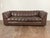 1980s Vintage 1980's Brown Leather Sofa For Sale - Image 5 of 8